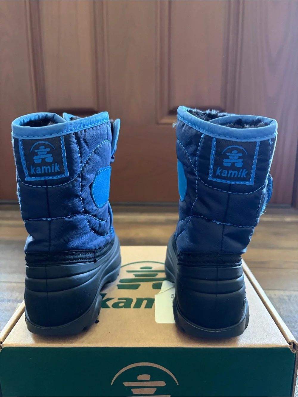 Kamik Kids Navy and Blue Snow/Rain Boots